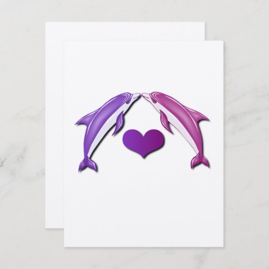 キスをするなイルカの招待状 招待状 (正面/裏面)