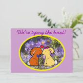 キスをするなウサギの非公式の結婚式 招待状 (スタンド正面)