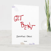 キスをするなカエル-曲がった挨拶を得て下さい カード (裏面)