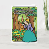 キスをするなカエル-曲がった挨拶を得て下さい カード (正面)