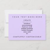 キスをするなチンパンジー 招待状 (裏面)