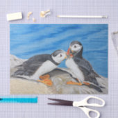 キスをするなツノメドリ 薄葉紙 (クラフト)