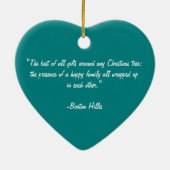 キスをするなトナカイのオーナメント セラミックオーナメント (裏面)