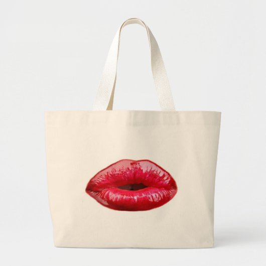 キスをするな唇! ラージトートバッグ (正面)