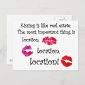 キスをするは実在財の引用文 ポストカード (正面/裏面)