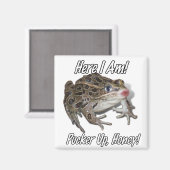 キスをするカエル – パッカーを上げて! マグネット (正面/裏面)