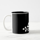 **キスをするカップル** **新郎新婦***用マグカップ ツートーンマグカップ (左)