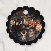 キスをするスカルダークロマンスゴシッ結婚クス フェイバータグ (正面)