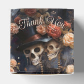 キスをするスカルロマンチックな骨格ゴシッ結婚クの フェイバーボックス (上部)