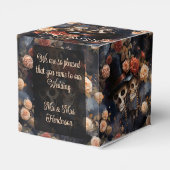 キスをするスカルロマンチックな骨格ゴシッ結婚クの フェイバーボックス (裏面サイド)