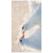 キスをするハト – 愛 テーブルクロス (正面)