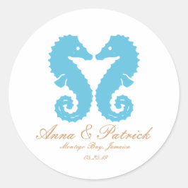 キスをする乗馬 – 目的地ビーチ結婚式 ラウンドシール