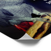 キスをする可愛いパーソナライズされたの結婚贈り物 ポスター (角)