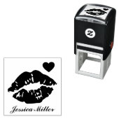 キスをする唇と名前をカスタムする セルフインキングスタンプ (インサイチュ)