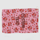 キスをする漫画効果音パターン ゴルフタオル (横)