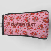 キスをする漫画効果音パターン ゴルフヘッドカバー (正面)