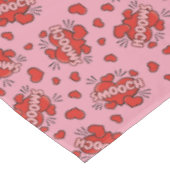 キスをする漫画効果音パターン テーブルクロス (アングル)