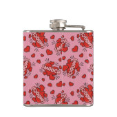 キスをする漫画効果音パターン フラスク (裏面)