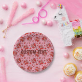 キスをする漫画効果音パターン ペーパープレート (パーティー)