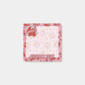 キスをする漫画効果音パターン ポストイット (正面)