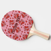 キスをする漫画効果音パターン 卓球ラケット (横)