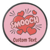 キスをする漫画効果音 アイスホッケーパック (正面)