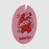 キスをする漫画効果音 オーナメント (正面)