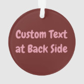 キスをする漫画効果音 オーナメント (裏面)