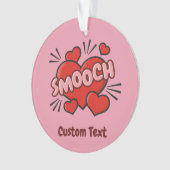 キスをする漫画効果音 オーナメント (正面)