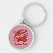 キスをする漫画効果音 キーホルダー (正面)