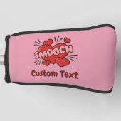 キスをする漫画効果音 ゴルフヘッドカバー (正面)