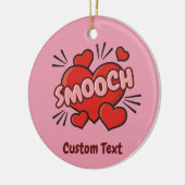 キスをする漫画効果音 セラミックオーナメント (左)