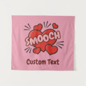 キスをする漫画効果音 タペストリー (正面(横))