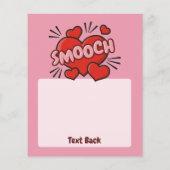 キスをする漫画効果音 チラシ (裏面)