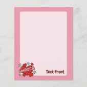 キスをする漫画効果音 チラシ (正面)