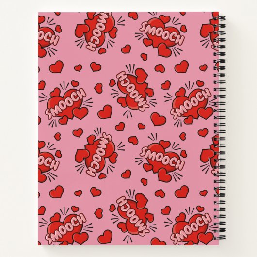 キスをする漫画効果音 ノートブック (裏面)