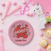 キスをする漫画効果音 ペーパープレート (パーティー)