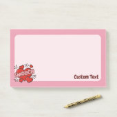 キスをする漫画効果音 ポストイット (デスク)