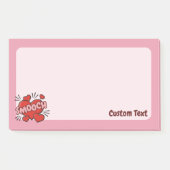 キスをする漫画効果音 ポストイット (正面)