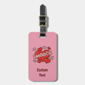 キスをする漫画効果音 ラゲッジタグ (正面縦)