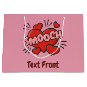 キスをする漫画効果音 ラージペーパーバッグ (正面)