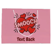 キスをする漫画効果音 ラージペーパーバッグ (裏面)