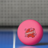 キスをする漫画効果音 卓球ボール (ネット)