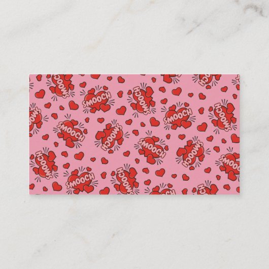 キスをする漫画効果音 名刺 (裏面)