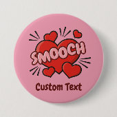 キスをする漫画効果音 缶バッジ (正面)