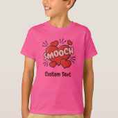 キスをする漫画効果音 Tシャツ (正面)