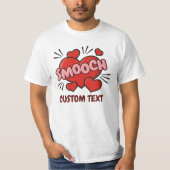 キスをする漫画効果音 Tシャツ (正面)