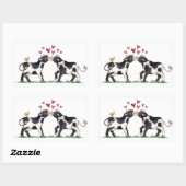 キスをする牛 – シール (シート)