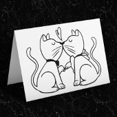 キスをする猫好き結婚ズ子猫白黒