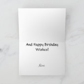 キスをする魚釣りカップル誕生日グリーティングカード カード (内部)